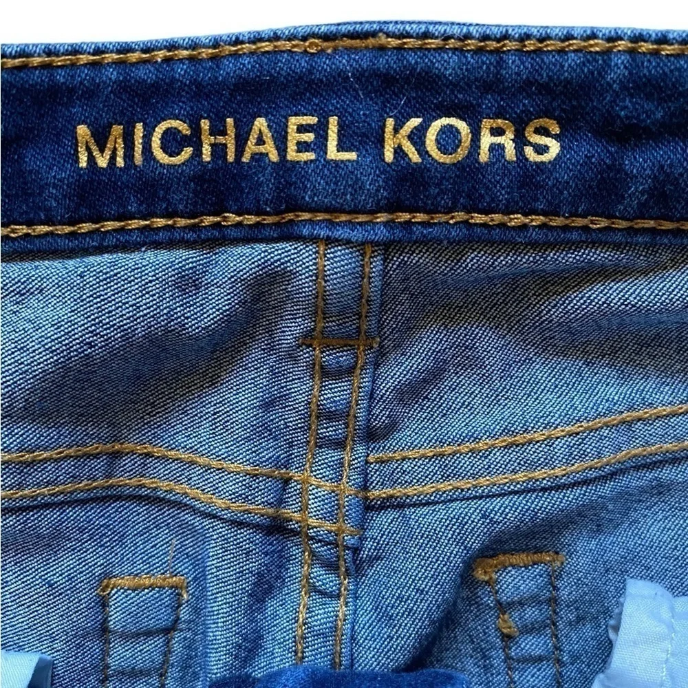 MICHAEL KORS Women's Cropped Skinny Capri Cropped Jeans Dark Wash Size 2